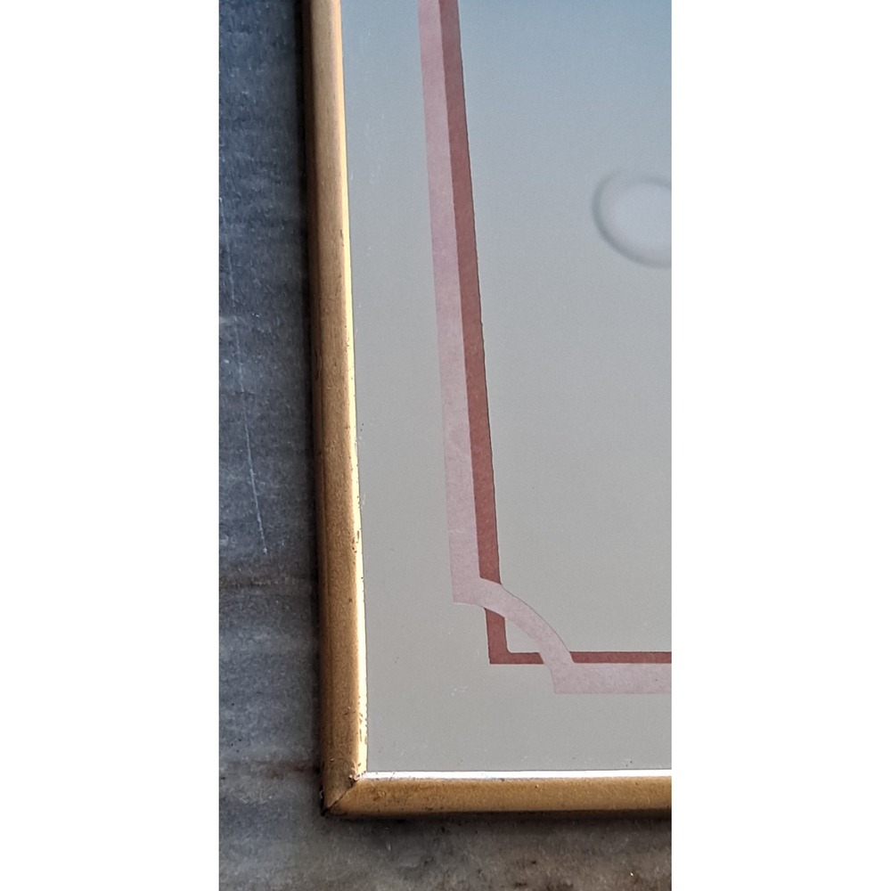 Vintage Josephine Currie 1970s Victorian Lady Mirror Wall Hanging MCM Art Deco - Picture 3 of 9